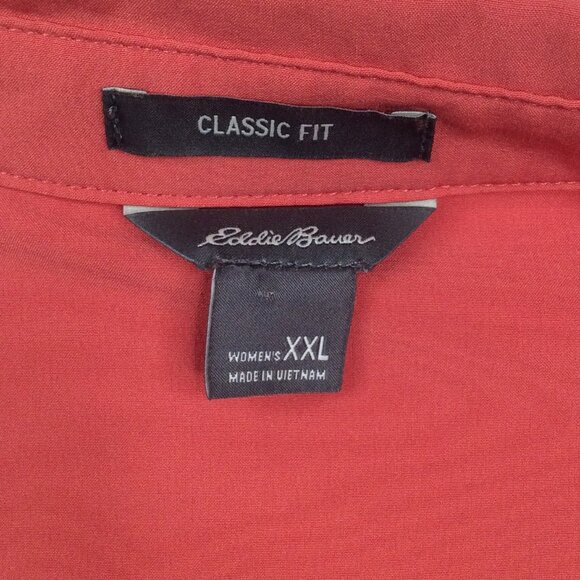 Eddie Bauer Departure Long Sleeve Top Women Size XXL 2XL Classic Fit Button Down - Picture 10 of 11